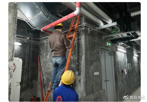 轨道2号线浣纱路站设备区防火封堵施工