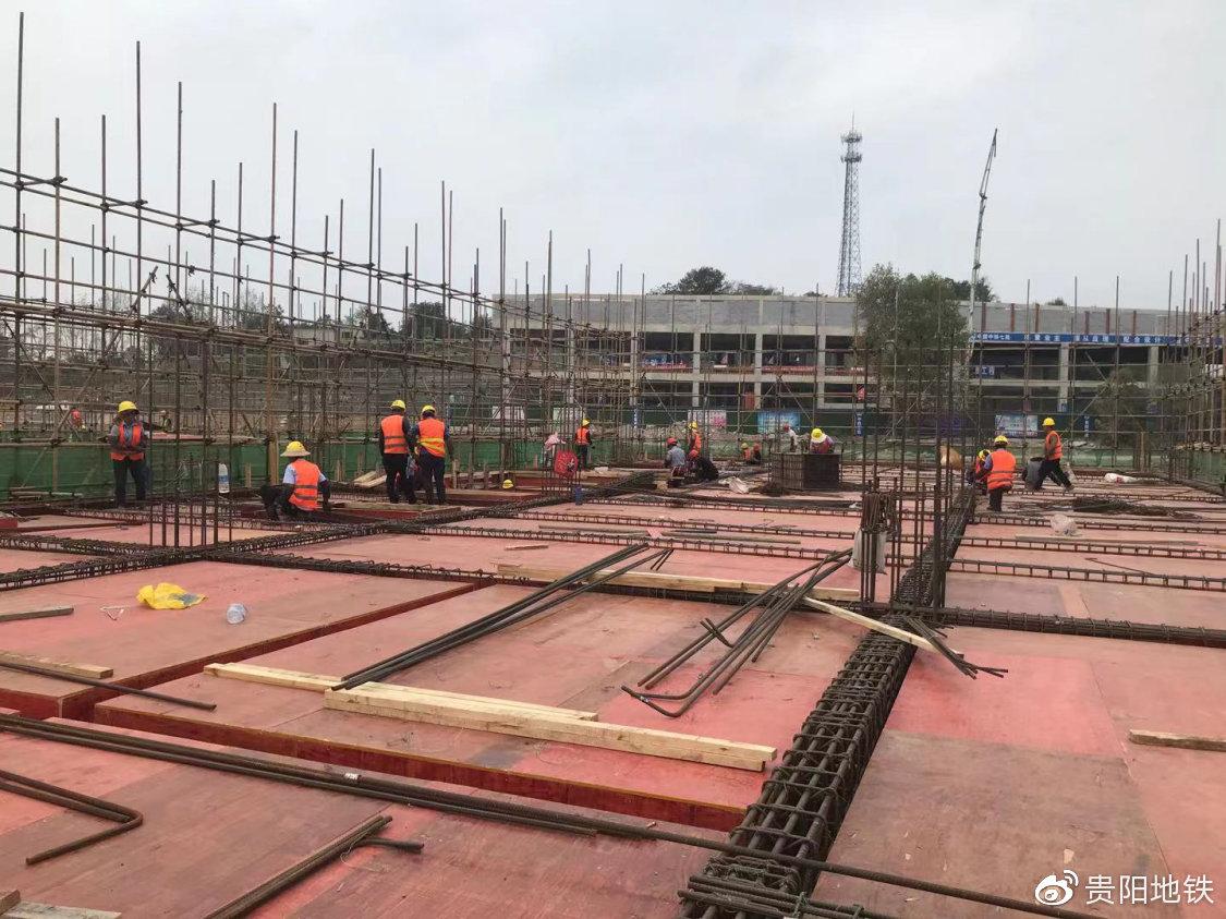 3号线一期东风镇车辆段钢筋绑扎
